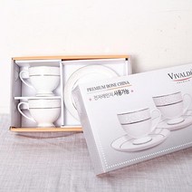 할인존c18Udx23 비발디 본차이나 당초문커피 4p 커피잔 커피잔세트 잔세트 찻잔 찻잔세트