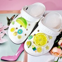 (무배)상큼 레몬 라임 파츠 세트 신발 꾸미기