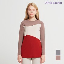 올리비아로렌 블러킹배색 저지 티셔츠 VOCALVF8331