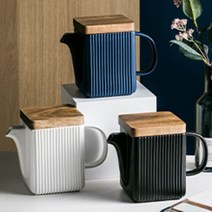 쿡시스트 티포트 티메이커 차포트 홍차 도구 도자기 세라믹 예쁜 보온 티팟 650ml, 티포트[화이트] 단품