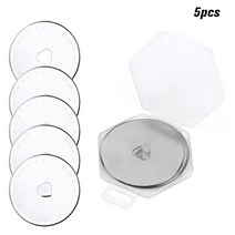 LMDZ 45mm 커팅 룰러 로터리 커터 및 교체 블레이드 패브릭 패치 워크 가죽, 2