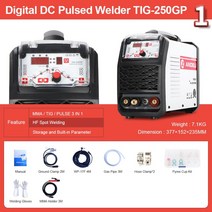 용접기계 미니 220 acdc 300a max co2 w6000 Andeli tig-250gp tigpulse tigmma dc 펄스 아르곤 아크 용접기 110v v 휴대용, 협력사, 패키지1