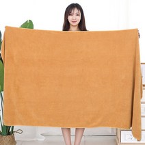 라오농 비치타월 미용실 목욕타월 침대에까는 전용 큰수건 안마침대 여성순면 가정용 물흡수 빠른건조 털빠지지않는, T27-베이지 두께, C02-80x180cm