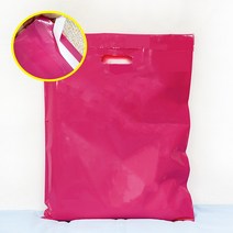 (당일발송) 핑크 접착 PE 링봉투 접착식 비닐 쇼핑백 보안용 쇼핑봉투, 100매