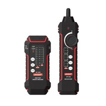 NOYAFA NF-802 다기능 케이블 테스터 및 트래커 RJ11 RJ45 Cat5 Cat6 높은 저전압 LAN 네트워크, 레드 블랙