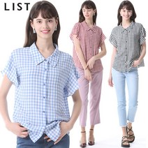 [리스트.] [리스트] 루즈핏 깅엄 체크 셔츠