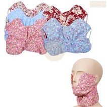 랜덤칼라 1매 볼 가리는 국산 면 마스크 세탁 재사용 다회용 mask, FREE-임의배송