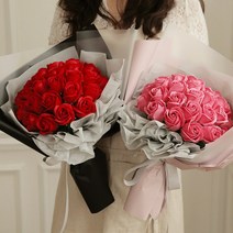 비누꽃 장미꽃다발 (30송이) [5color], 민트