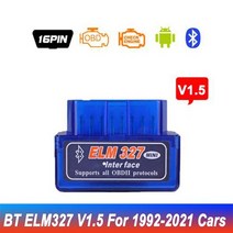 obd2 자동차 진단기 차량 스캐너 코딩 정비 공구 배터리 리더 도구 인포카 리시버미니 elm327 인터페이스 코드 판독기 elm 327 자동 1992-2021 용 용 14, 1992-2021년 v1.5