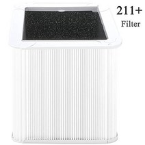 RONGJU 211+ Replacement Filter for Blueair Blue Pure 211+ Air Purifier，Foldable Particle and Activat, 1