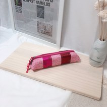뉴비엘(NuubiL) 삼각 필통 롤형, 연분홍