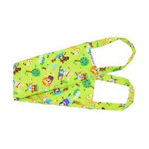 황실타올 특허받은 인견 때타올 등타올, 손잡이형 그린(동물원), 1개