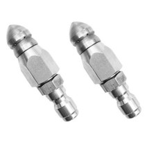 무선고압세척기 고압 스팀 세차기 세차건 세척기 2X Pressure Washer Sewer Jetter Nozzle With Stainless Steel Durable Desig