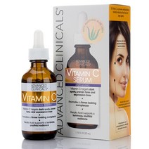 Advanced Clinicals 펩타이드 페이셜 세럼 모이스처라이저 1.75 Fl Oz, Vitamin C Face Serum_1.75 Fl O