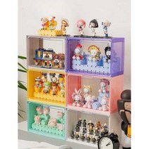 진열장 장식장 조립식 5단 컨테이너 아크릴, 오프화이트 1팩