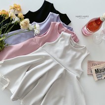 민소매원피스 유아 키즈 주니어 심플 레이어드 뷔스티에 나시원피스 S-4XL
