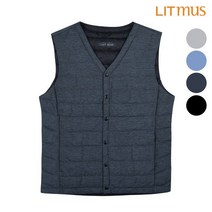 리트머스공용브이넥스냅경량다운베스트LK9WU943
