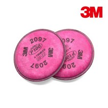 3M 2097 방진 특급 필터 교환식 마스크필터 2pc