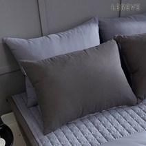 르헤브 국내생산 지퍼형 구름 베개솜 피톤치드 경추 1+1, 09.밀크 베개커버 1+1 (다크그레이)