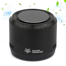 자동차 차량 공기청정기 미국 미니카 모바일 30DB 휴대 이온 LED 조명 및 USB 포트 포함 블랙 연기 냄새 제거-612100, 블랙입니다.