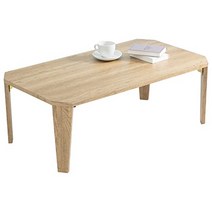 하기하라 MT-6860 접이식 낮은 책상 앉은다리 식탁 레트로 빈티지 독서 티테이블, 내추럴