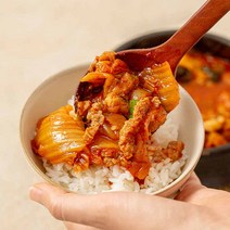 (4팩 구성) 쿠캣 비벼먹는 김치돼지짜글이 400g
