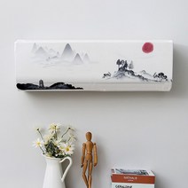 벽걸이에어컨버거 새로운 중국 스타일 매다는 에어컨 커버 신선한 패턴 보호대 벽걸이, 02 02_02 86x23x30  1.5P-2p