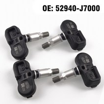 자동차 타이어 압력 모니터 센서 TPMS 433MHZ 52940J7000 기아 씨드 CD 2018 2019 2020 링 4 피스
