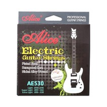 통기타줄 어쿠스틱 일렉트릭 기타 문자열 니켈 합금 권선 금속 소재 녹 방지 코팅 문자열 009-042 ae530 앨리스 기타 문자열, 1-6 문자열