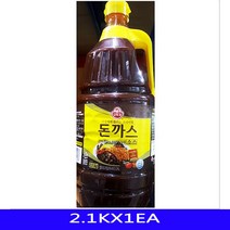 W3C97BAP 음 술안주 식재료 돈까스소스 돈까스양념 양식 2.1KX1EA 액상소스 업소용 대용량 식자재 소스류, 1