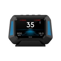 HUD 헤드업 디스플레이 GPS 레벨 센서 경사계 속도계 시계 게이지 도구 652F, 한개옵션0