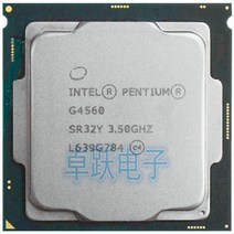인텔 펜티엄 프로세서 G4560 LGA 1151 랜드 14 나노 미터 듀얼 코어 제대로 데스크탑 100% 작동, 한개옵션0