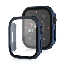 방수 애플 시계 45mm 41mm 44mm 40mm 화면 보호기 커버 스트레이트 엣지 범퍼 iWatch 4 5 SE 6 7 8 액세서리, [03] Series 78 41MM, [13] Matte blue