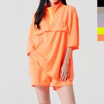 GPP N620_N420_SET 여자쿨반팔반집업_쿨반바지세트