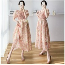 임신 옷 꽃 프린트 맥시멈 쉬폰 루즈핏 출산 와이드 핏 임산부 원피스 의상