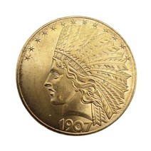화폐 수집 주화 기념 옛날 1907 미국 기념 동전 소장용 황동 공예 홈 인테리어 데스크탑 장식품 선물, 01 Coin 01