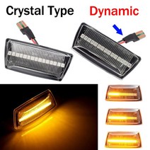 트레일러부품 카라반견인장치 2pcs 다이나믹 사이드 마커 흐르는 조명 자동차 스타일링 led 사이드 표시등 opel astra h mk5 2004-2014, 옵션 2