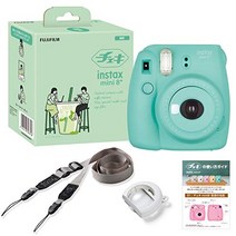 FUJIFILM 인스턴트 카메라 체키 instax mini8 플러스 접사 렌즈·순정 숄더