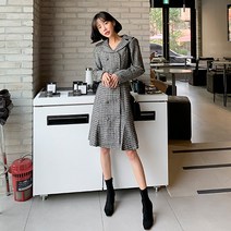 떳다그녀 엔미리 트위드 원피스