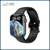 스마트 워치 웨어러블IWO PRO W58 Max Men 's Smart Watch 2.13 -inch 428*518 해상도 화면 NFC Bluet, 01 Black