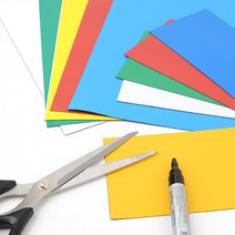 키알리 컬러 고무 자석판 잘라쓰는 자석 시트 2장 (색상 사이즈 선택), 색상/사이즈, 대 - 흰색