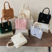 가방 뜨기 만들기 네트 망 공예 양털 토트백 DIY 키트, 4양털토트백-소라