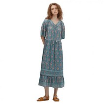 써스데이아일랜드 보더 롱 원피스_T234MOP248W