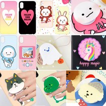 GripTok 스마트 캐릭터 톡 케이스 갤럭시노트10+ 노트9 노트8 갤럭시S10 5G S20 울트라 A10 A30 A40 J3 아이폰XS XR 아이폰11프로 LG V50 G8 G