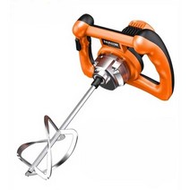 전동 시멘트교반기 믹서기 콘크리트 믹서드릴, 2480W 스레드 모델 베어메탈 로드