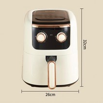 에어프라이 미니 풀스텐 대용량 에어후라이기 오븐형 오븐 에어프라이기 소형, Mechanical, KR