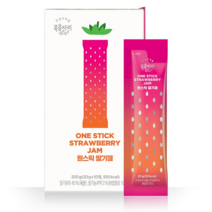 복음자리 일회용 간편 스틱 짜먹는 잼 원스틱 딸기잼 200g (사탕증정), 1