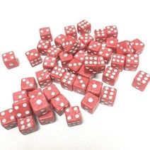 다양한 종류 다면체 주사위 세트 테이블 게임 보드게임 액세서리 인기 주사위 50PCS, 레드 화이트 포인트