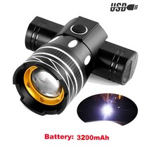 전동 전기 성인 킥보드 스쿠터 LED 램프 헤드 라이트 USB 충전식 줌이 가능한 샤오미 1S M365 PRO2 Ninebot 스케이트 보드 액세서리, 10 Lamp 1pc 3200