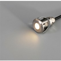 테라스 조명 12v 24v 1w 야외 계단 라이트 데크 플로어 코너 Sconce 베란다 발코니 바 장식 설비 Led, 02 10mm DC12V, 05 웜 화이트